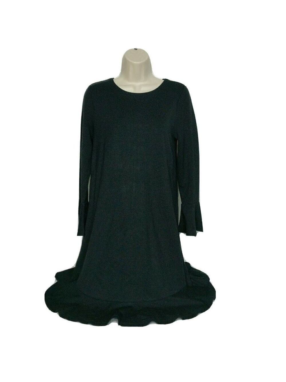 Loft Black Bodycon Dress Extra Small Boat Neck